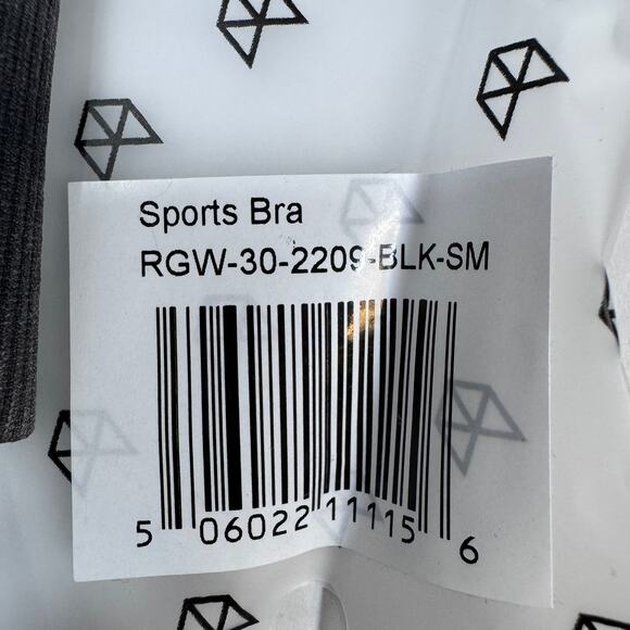 Rawgear Grey Black Tie Dye Wireless Pullover Sports Bra Size Small NWT - Picture 5 of 5